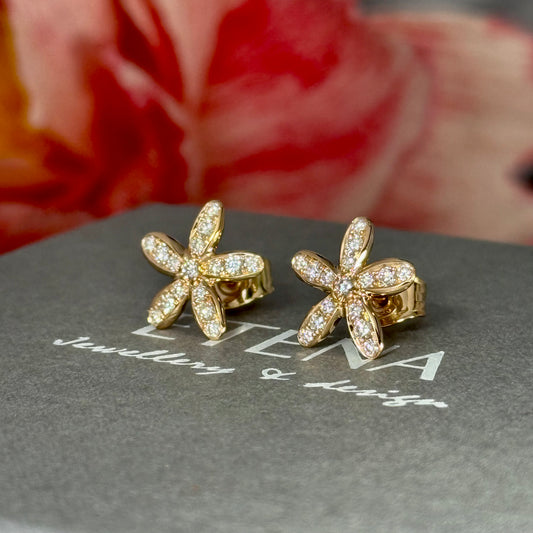 ✨NY!!  ✨ Flower "L" Sparkle Gold